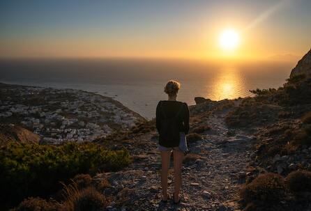 hiking tours in Santorini Greece