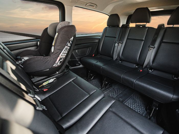 interior of The Joy Van’s luxury cars