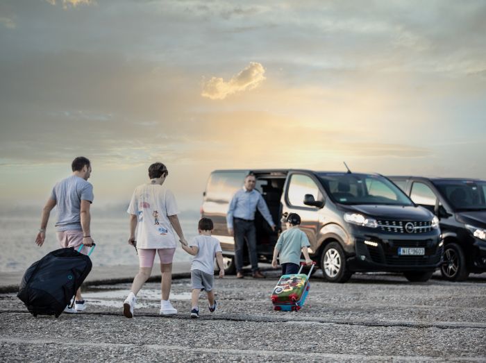 explore Santorini with private car tours by The Joy Van